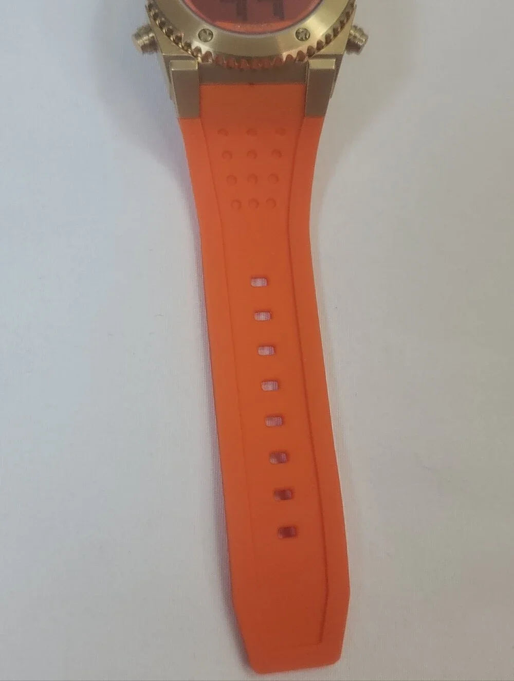 Brera Orologi Digital Sport Orange Band Watch